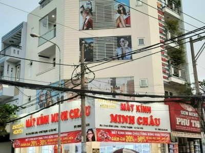 Bán Góc 2 mặt tiền đường Bình Long - Văn Cao - Diện tích: 6x10m, nhà 3 lầu, đang cho nhà thuốc thuê 45 triệu/tháng - Vị trí cực đẹp, kinh doanh sầm uất - Giá: 20.3 tỷ 